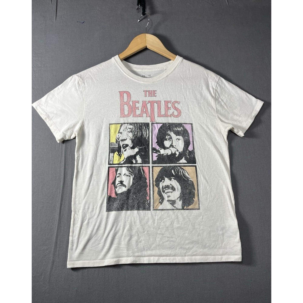 The Beatles Let It Be Graphic T-Shirt Youth Size L (10/12) Music Band Tee